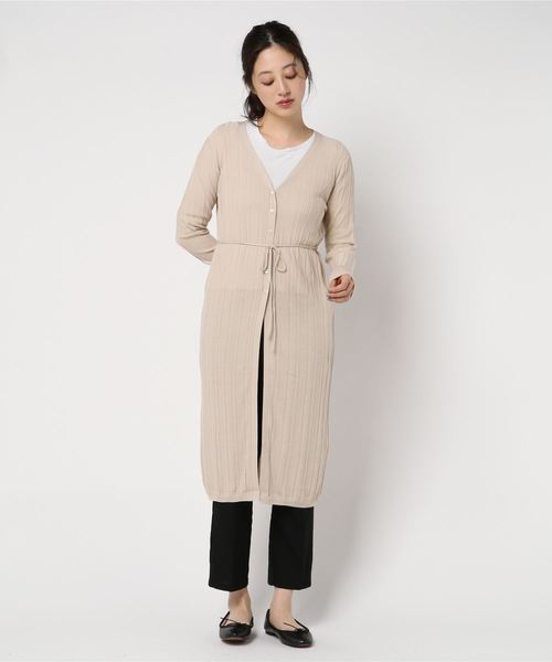 カーディガン 洗える ビスコースナイロンリブロングカーディガン Zozotown Paypayモール店 通販 Paypayモール