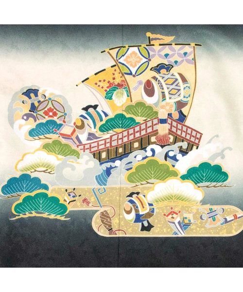 KYOETSU（京越） 着物 5歳 七五三 絵羽 羽織袴 12点セット キッズ 子供