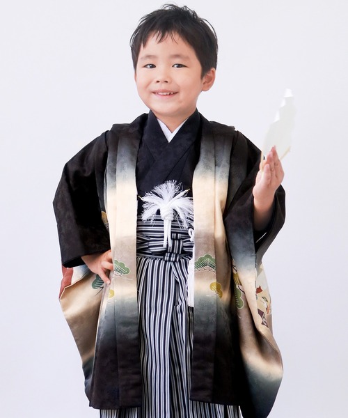 七五三 羽織袴セット 男の子 5歳　ショコラ　ハンドメイド 再販》七五三 羽織袴セット 男の子 5歳 ショコラ ハンドメイド