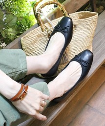 【新品未使用】Fin スクエアトゥVカットバレエシューズ　24.5 Fin｜スクエアトゥVカットバレエシューズ | Rakuten Fashion