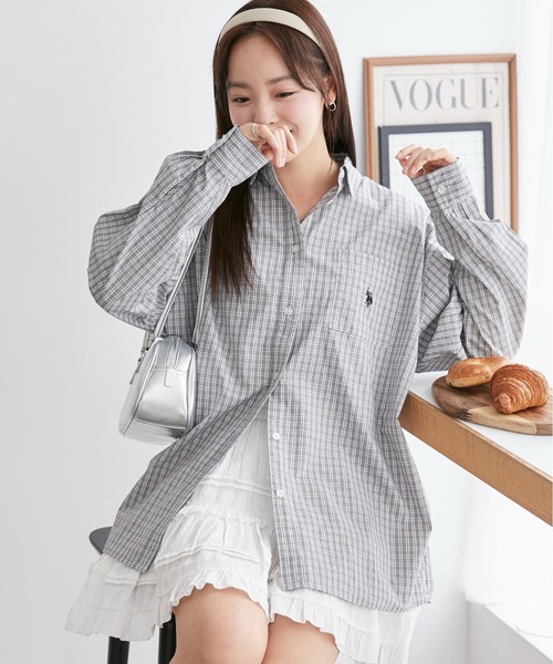 U.S. POLO ASSN. ブラウス シャツ ∴WEGO/「25年春夏 新色追加