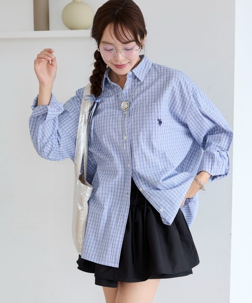 U.S. POLO ASSN. ブラウス シャツ ∴WEGO/「25年春夏 新色追加