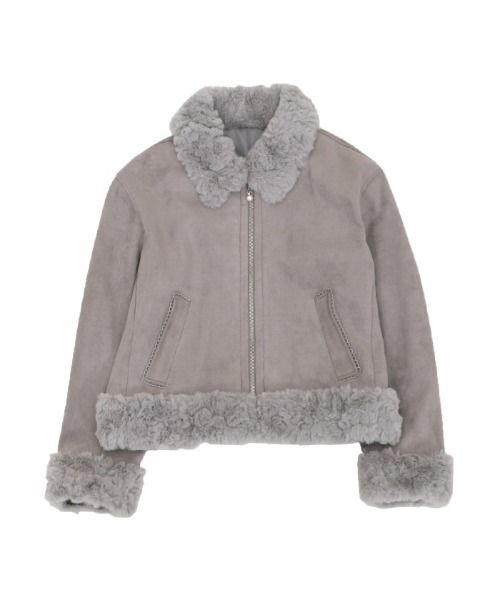 axes femme ランダムファースエードコート axes femme（アクシーズファム）の「ランダムファースエード