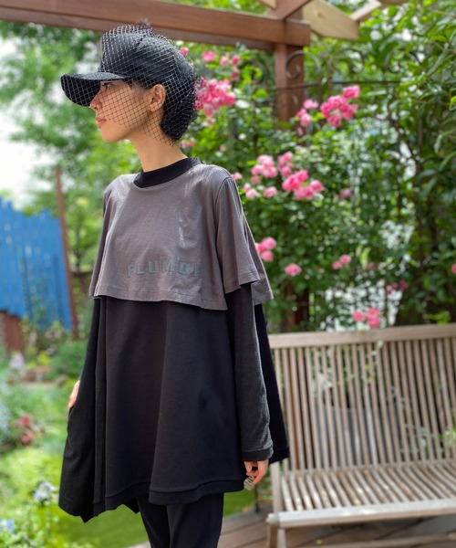 tシャツ カッティングロゴフレアTee レディース tシャツ カッティングロゴフレアTee レディース : ZOZOTOWN