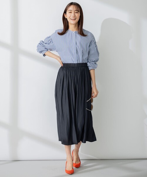 組曲（KUMIKYOKU） パンツ 「新色追加・ウエスト調整可」ギャザー