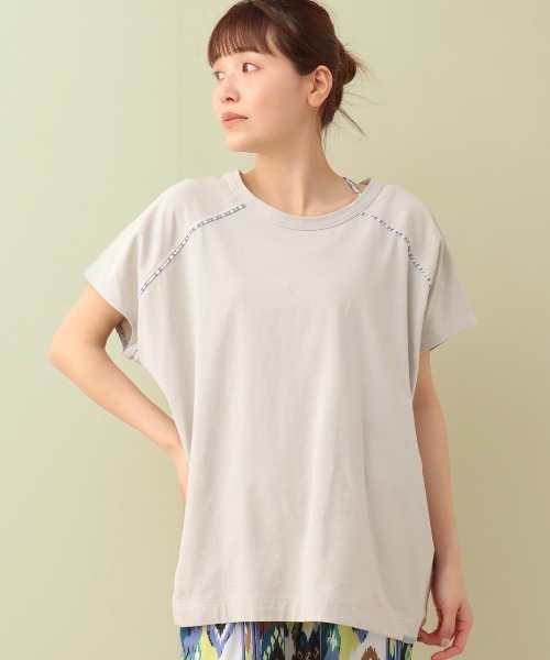 ty様 チチカカ tシャツ ヨークパイピングプルオーバー レディース