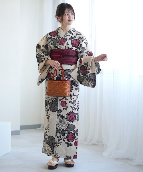 utatane 浴衣 手染め注染浴衣3点セット utatane×注染工房 先染め