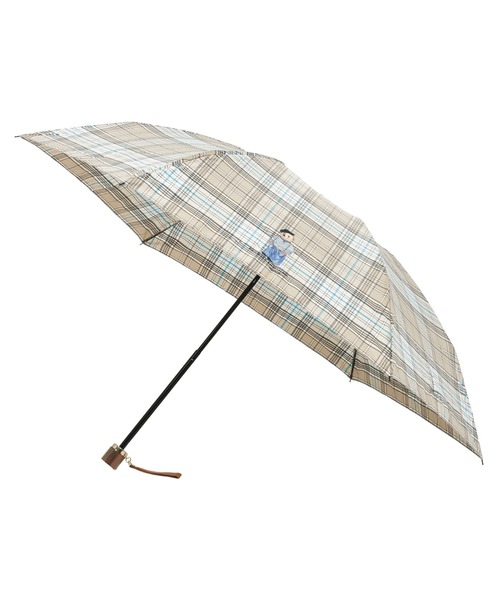 ポロテディベア チェック柄晴雨両用折りたたみパラソル。 POLO RALPH LAUREN（ポロ・ラルフローレン） 折りたたみ傘 折りたたみ