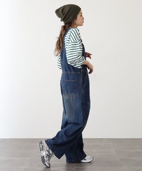 atONE（アットワン） サロペット オーバーオール 大人カジュアルデニム