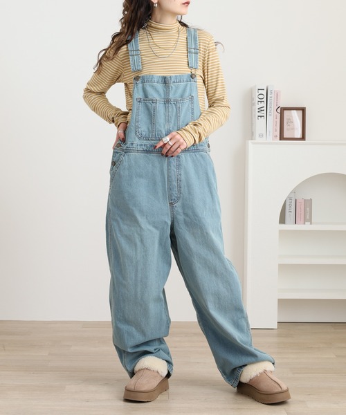 atONE（アットワン） サロペット オーバーオール 大人カジュアルデニム