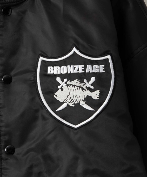 BRONZE AGE スタジャン ブラック スタジャン BRONZE AGE/ブロンズエイジ スタジアムジャケット