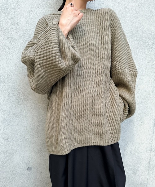 STELLAMcCARTNEYボリューム ニット コート ダークグレー M 厚手 STELLAMcCARTNEYボリューム ニット コート ダークグレー M 厚手
