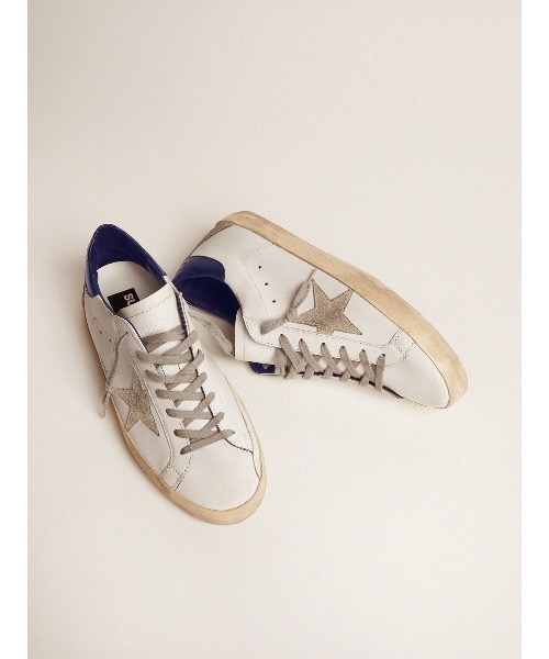 スニーカー SUPER-STAR LEATHER UPPER SUEDE STAR SHINY LEATHER レディース メンズの画像