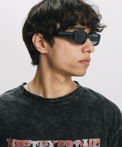 全2色   メンズ スクエア フレーム サングラス 57 mm 全2色 Calvin Klein メンズ スクエア フレーム サングラス 57 mm
