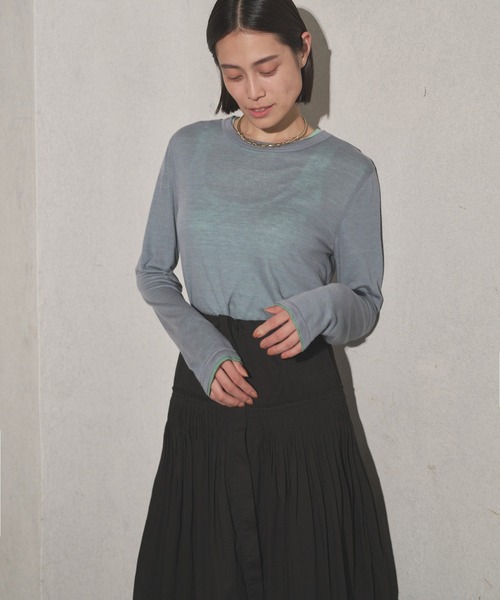 Audrey and John Wad tシャツ Vネックロングスリーブカットソー