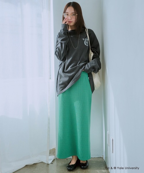 LAVEANGE（ラビアンジェ） ロング スカート ワッフルタイトスカート