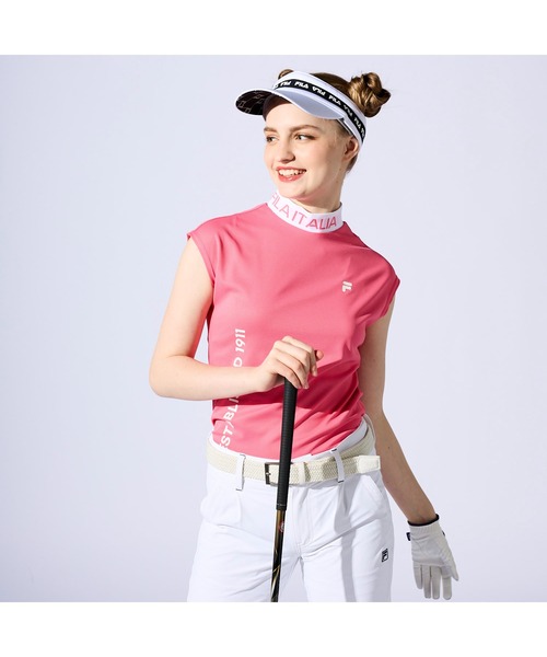 セール】【FILA GOLF/フィラゴルフ】レディースモックネック半袖