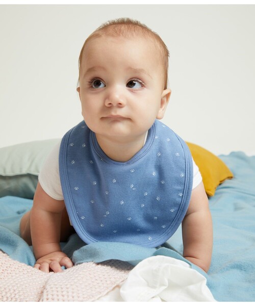 PETIT BATEAU（プチバトー） スタイ よだれかけ プリントサークル