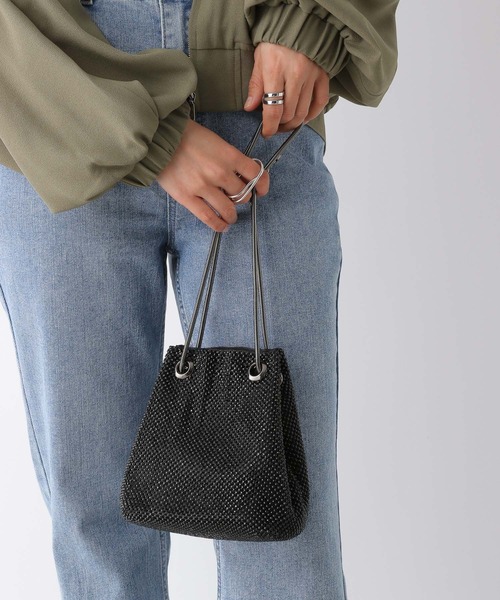 ばれ品 LEPSIM（レプシィム）の「ストーンメッシュミニショルダー