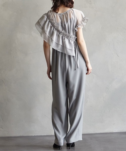 AIMER（エメ） パンツドレス フリルサッシュ付きマルチWAY