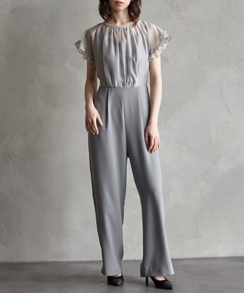 AIMER（エメ） パンツドレス フリルサッシュ付きマルチWAY