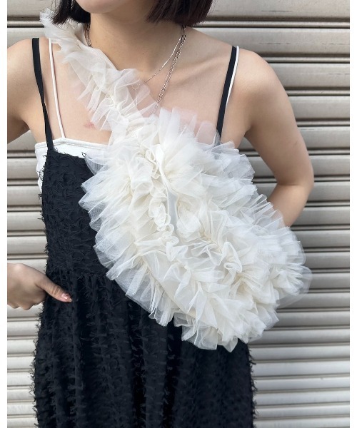 Ada. ショルダーバッグ バッグ チュール フリル トートバッグ