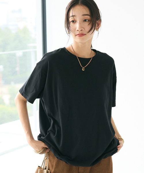 tシャツ フロントスピンドルプルオーバー レディース CRAFT STANDARD BOUTIQUE tシャツ 裾スピンドルプルオーバー