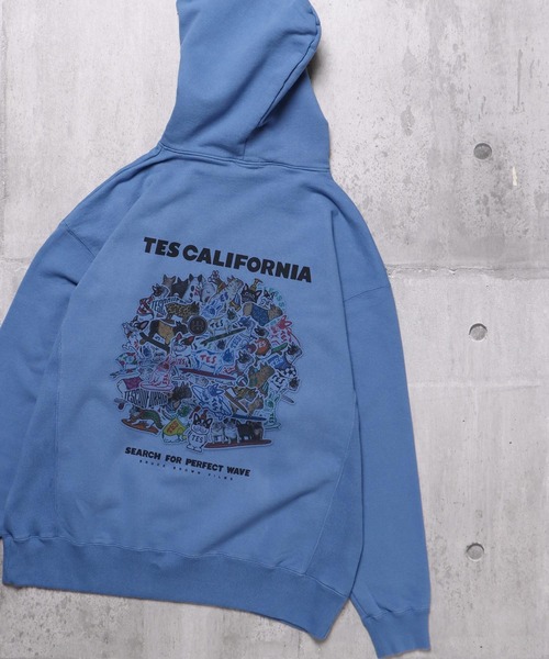 THE ENDLESS SUMMER パーカー　スウェット　インディゴ染め　L The Endless Summer パーカー TES BUHI ALL STAR SWEAT PARKA