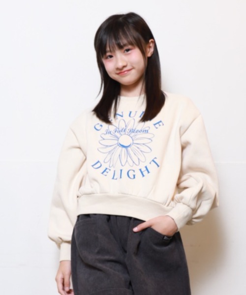 RiCO SUCRE（リコシュクレ） トレーナー フラワープリントプルオーバー