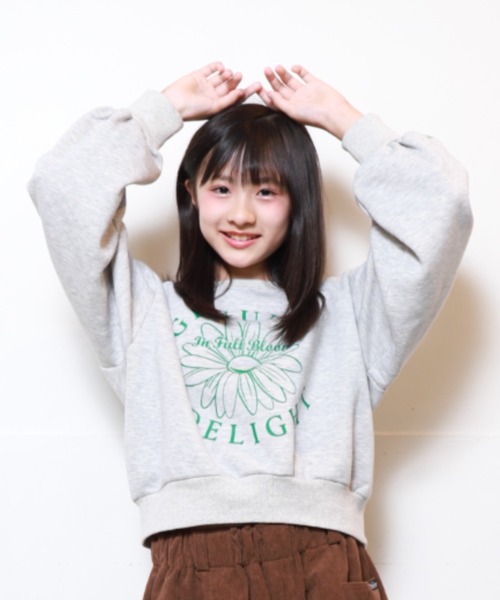 RiCO SUCRE（リコシュクレ） トレーナー フラワープリントプルオーバー