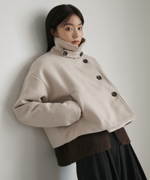 Aunt Marie's（アントマリーズ） コート アウター スタンドカラー3WAY