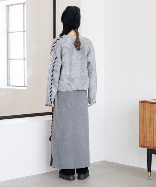 LAKOLE（ラコレ） カーディガン ハンドステッチケーブルカーディガン