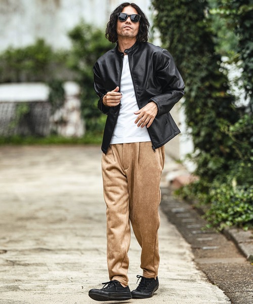 CAMBIO（カンビオ） 革ジャン ライダース mj10380- Synthetic Leather