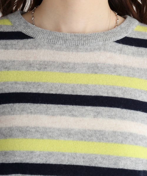 ニット セーター Eglantine カシミヤブレンドマルチボーダーニット レディース EGLANTINE ニット セーター Eglantine カシミヤブレンドマルチ