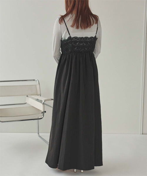 Katie SUNDAY MONDAYS 黒 キャミソールワンピース Katie SUNDAY MONDAYS 黒 キャミソールワンピース