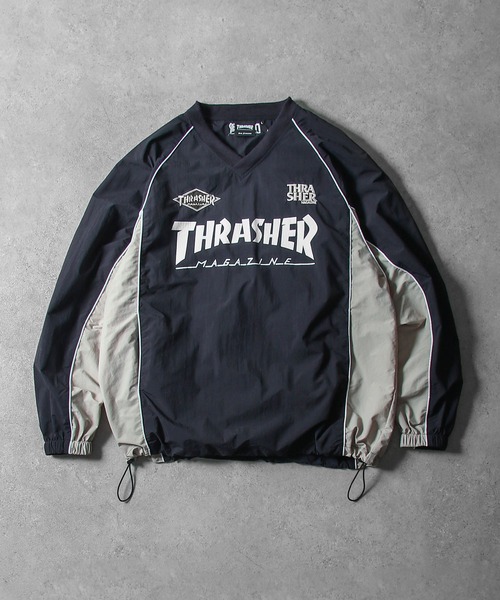 THRASHER（スラッシャー） ゲーミング ナイロン プルオーバー / ロゴ
