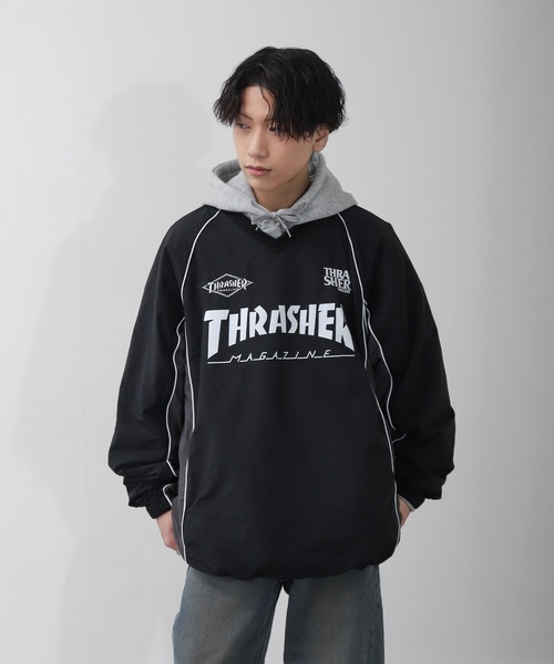 THRASHER（スラッシャー） ゲーミング ナイロン プルオーバー / ロゴ