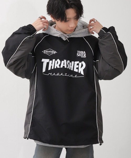 THRASHER（スラッシャー） ゲーミング ナイロン プルオーバー / ロゴ