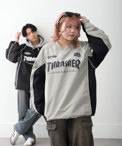 THRASHER 「THRASHER」 ゲーミング ナイロン プルオーバー