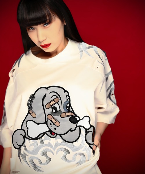 GALFY（ガルフィー） tシャツ GA×GALFY-ぼろぼろとらいばりゅTee