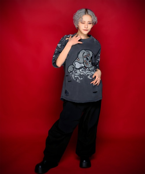 GALFY（ガルフィー） tシャツ GA×GALFY-ぼろぼろとらいばりゅTee