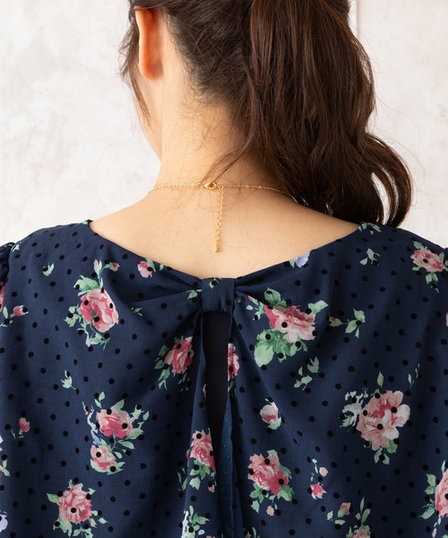 Rose Tiara（ローズティアラ） ブラウス シャツ オールドローズドット