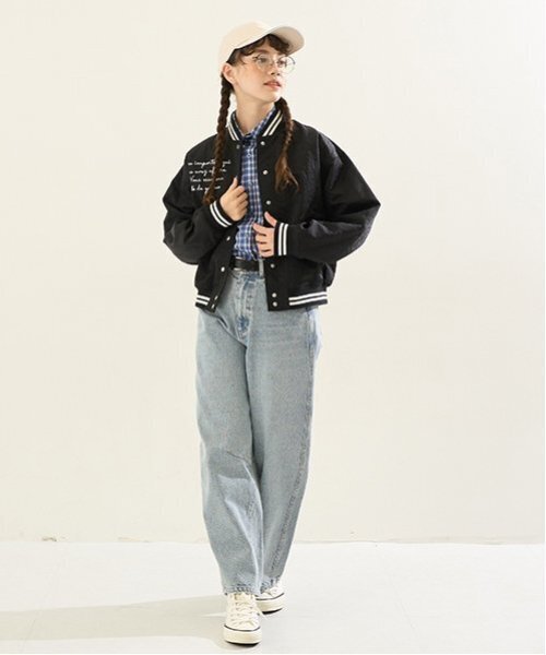 pom ponette junior（ポンポネット ジュニア） スタジャン アウター