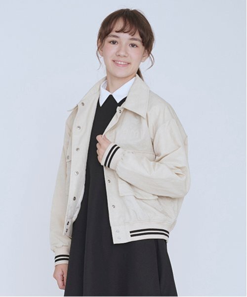 pom ponette junior（ポンポネット ジュニア） スタジャン アウター 