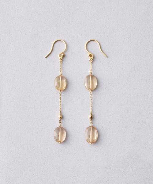 Jouete ピアス シャンパンクォーツ レディース : ZOZOTOWN Yahoo!店