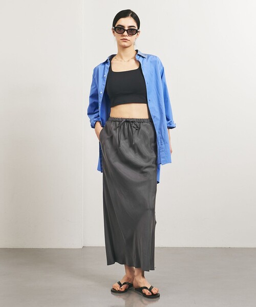 TO UNITED ARROWS スカート 「TO ARROWS」フレア マキシスカート