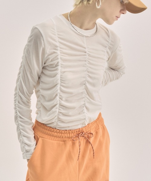 tシャツ Pickl gather CS ピックルギャザーカットソー レディース