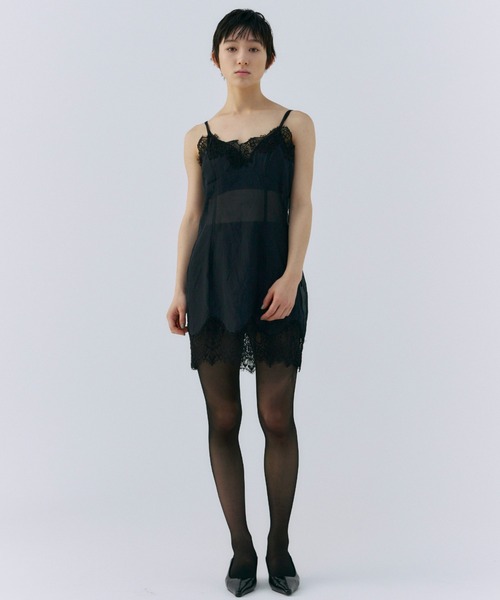 JOSE MOON LACE TRIM CAMI レーストリムキャミ ブラック* セール】LACE TRIM CAMI/レーストリムキャミ（キャミソール）｜JOSE