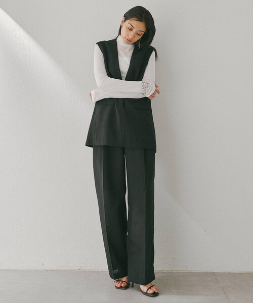 着用1回クリーニング済 ウィムガゼット ジュートライクタックパンツ ジュートライクタックパンツ | Whim Gazette(ウィム ガゼット