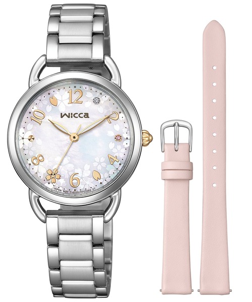 wicca 腕時計 ウィッカ ソーラーテック サクラ限定モデル